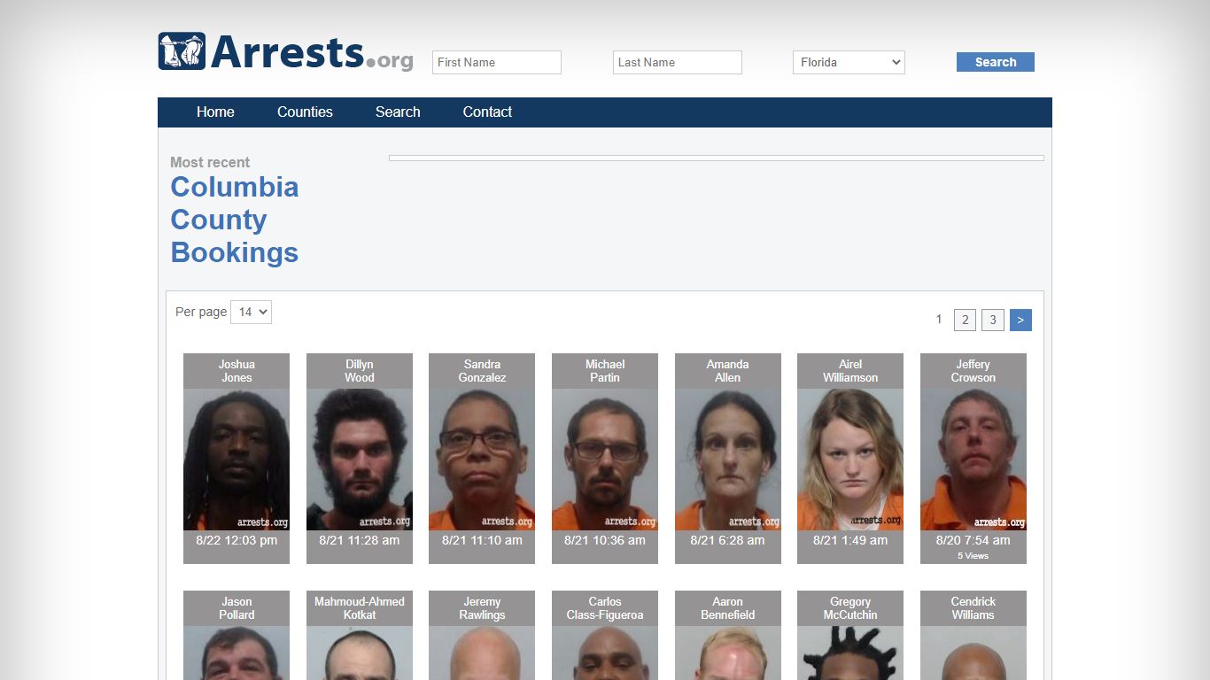 Columbia County Arrests and Inmate Search